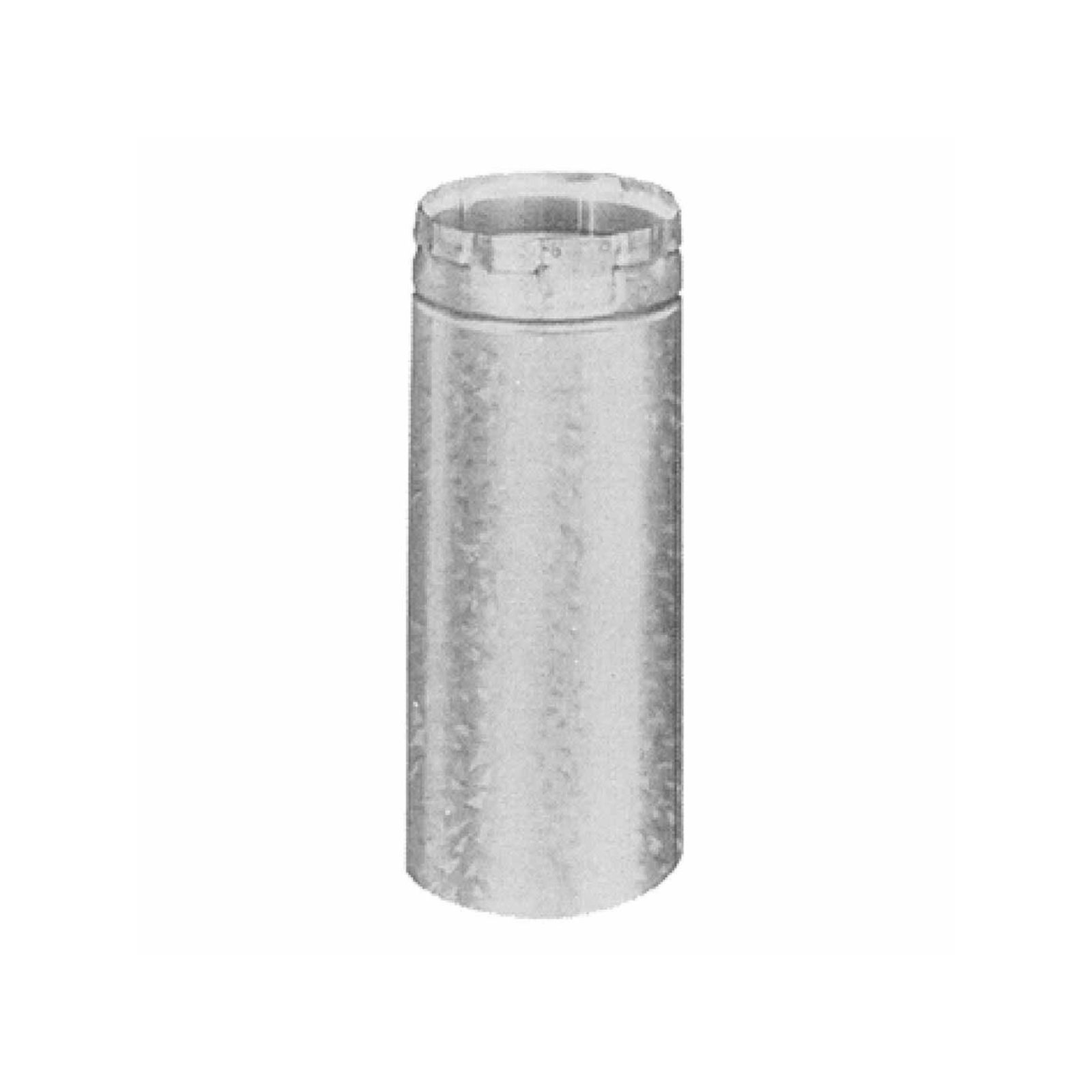 AmeriVent 3E12A - Adjustable Pipe Section Type B Gas Vent, 3" Round X 12" Length