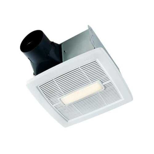 NuTone AEN110L InVent Series 110 CFM 1.3 Sone Ceiling Mounted HVI Certified Bath Fan with LED Light