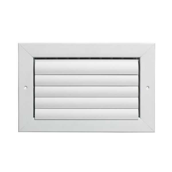 Grille Tech CL1M0806 - Aluminum Ceiling 1-Way Deflection Supply, Multi-shutter 8' X 6' White