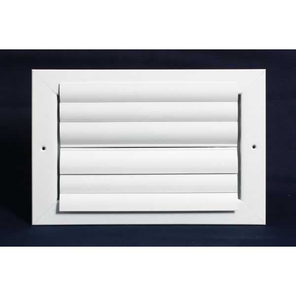 Grille Tech CL2M1006 - Aluminum Ceiling 2-Way Deflection Supply, Multi-shutter 10' X 6' White